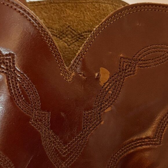 VTG Levi's Orange Tab Leather Cowboy Boots Men's 10 Country Western Texas Farm - Picture 15 of 16